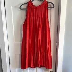 Lulu's Scarlet Ruffled Dress